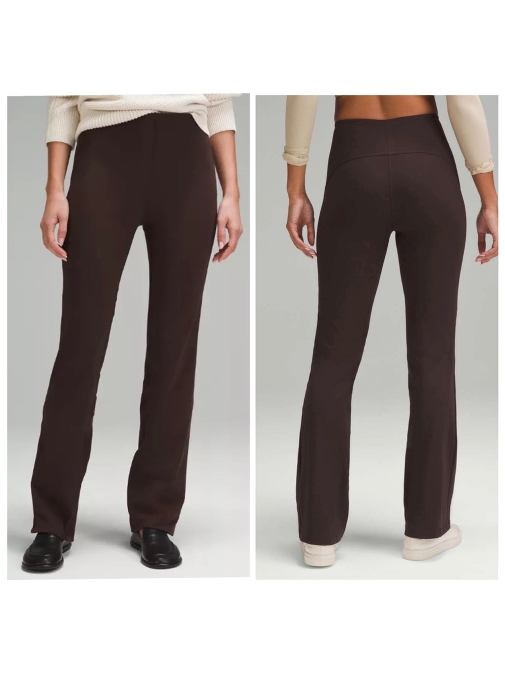 Lululemon Smooth Fit Pull-On High-Rise Pant Dark Oxide Brown Waist 26